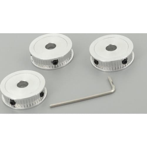 GKTOOLS GT2 2GT 48 Teeth 6mm Belt Synchronous Timing Wheel Pulley Bore 5mm for 3D Printer Accessories