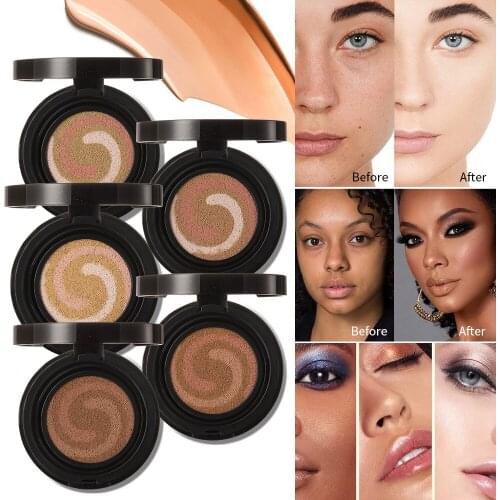 5 Colors Facial Conceale Make up Face Foundation bb Glow Concealer Air Cushion Brighten Makeup Mushroom Head Korean Cosmetics
