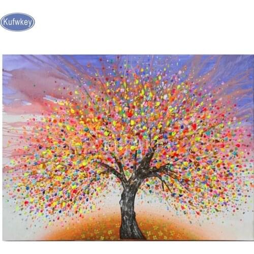 Kufwkey money tree diamond painting,Diamond Embroidery sale,5D,DIY,Cross Stitch kits,Mosaic Diamond plant,christmas gift 50 x 40