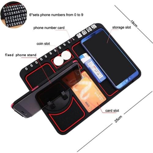 Multifunctional Car Anti-Slip Mat Auto Phone Holder Non Slip Sticky Anti Slide Dash Phone Mount Silicone Dashboard Car Pad Mat