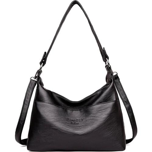 Fashion womens shoulder bag quality PU female Messenger bag brand ladies handbag large capacity party bags for women 2019 girl