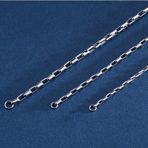 Fashion Rolo Chain Bracelet For Men Women Stainless Steel 16-24cm Link Chain Bracelets Jewellry