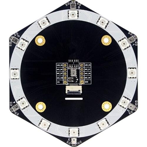 Microphone Array Module Sound Source Positioning Beamforming AI Voice Recognition K210 Development Board Accessories