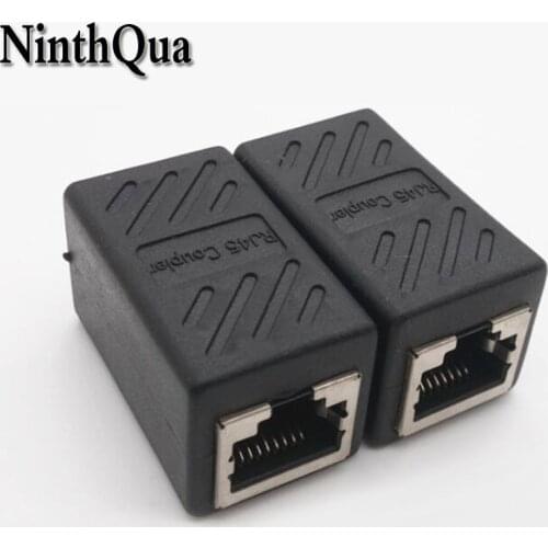 1pcs RJ45 Modular RJ 45 CAT8 8P8C Network Ethernet Cable Connector Adapter Extension Cord Plug Coupler with Shield