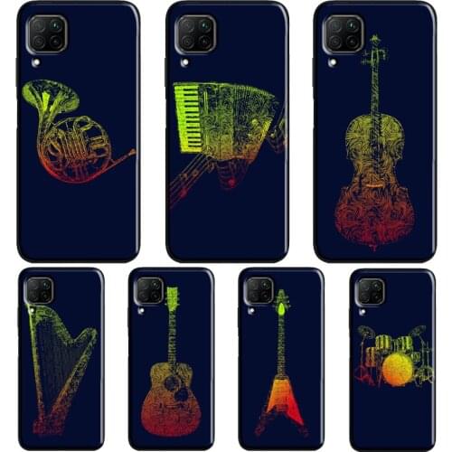 Instruments Music Case For Huawei P40 P30 P20 Mate 20 Lite P Smart Z 2019 2021 Nova 5T Honor 20 Pro 9X 8X
