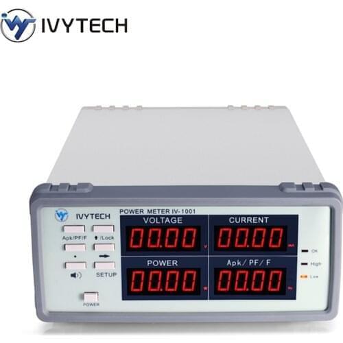 Power Factor Bench Power Meter Power Range 0.01W~3000W IV1002 Power Current Voltage Tester