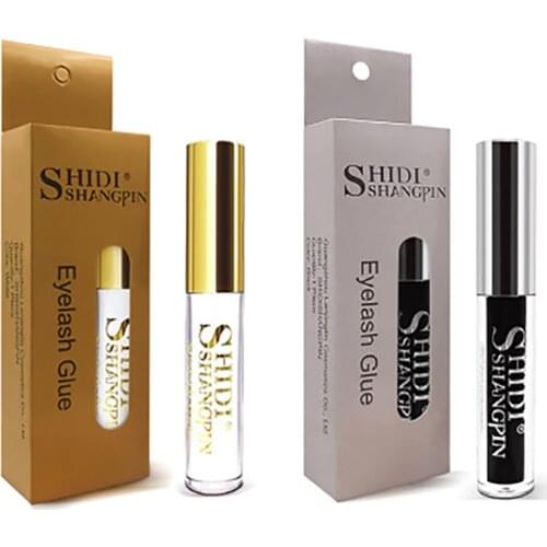 Genuine false eyelash glue hypoallergenic low irritation eyelash glue 5ml white glue black glue