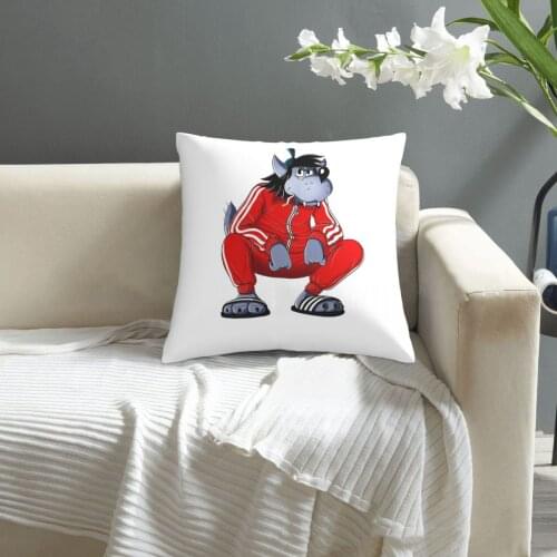 Nu Pogodi pillowcase printed cushion cover sofa waist pillow pillow cover