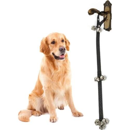 10pcs/lot Pet Dog Doorbell Nylon Leash with 7 Bells Suitable for Dogs and Cats Factory Wholesale