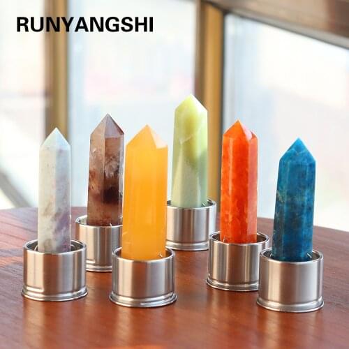 New material Natural Crystal quartz Stone Quartz crystal point Magic wand energy gemstone for water cup bottel Ornament replace