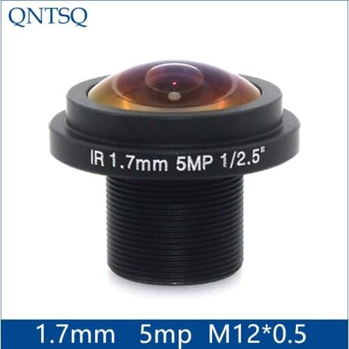 1.7mm 5MP Megapixel Fish Eye Lens,Car lens,180degrees wide-angle, cctv board camera lens Board Fixed F2.0 Lens .M12 1.7mm(5MP)