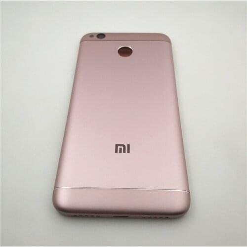 Original For Xiaomi Redmi 4X Metal Battery Door Cover Housing Back Cover With Side Buttons + Camera lens