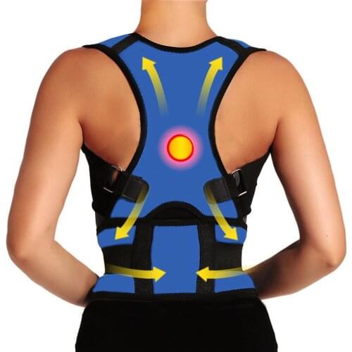 Adult Back Brace Corset Shoulder Lumbar Posture Corrector Bandage Spine Support Belt Back Support Posture Correction Belt Unisex