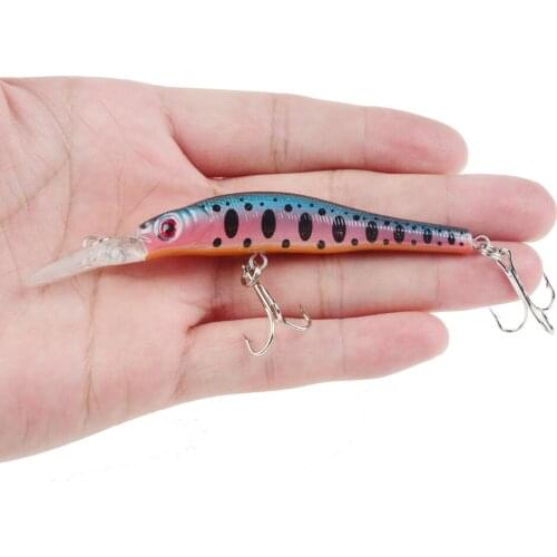 1pcs Floating Minnow Fishing Lure 95mm 6.5g Artificial Bait Hard Crankbait Plastic Wobblers For Pike Bass Fishing Tackle