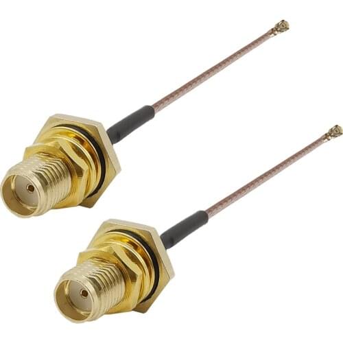 IPX / u.fl to SMA female bulkhead with O-ring Straight Connector RG178 Extension Cable For PCI Wifi Card Wireless Router Antenna