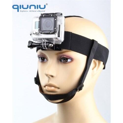 QIUNIU Head Strap Belt Harness Mount with Chin Strap for GoPro Hero 6 5 4 3+ 3 2 for SJCAM for Xiaomi Yi For GoPro Accessories