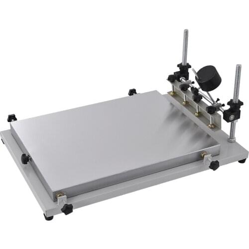 Precision Screen Printer Manual Screen Printing Machine Easy Operation High Strength Cold Rolled Sheet Silkscreen Machine