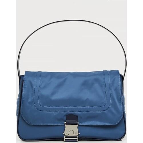 Vintage Womens Shoulder Bag Waterproof Solid Nylon Bag Ladies Handbag Messenger Bag for Female Underarm Bags