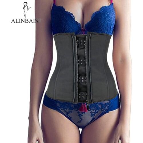 Women Latex Rubber Waist Trainer Body Shaper Shapewear Corset Belt Waist Shaper Trimmer Waist Cincher Girdles Tummy Control