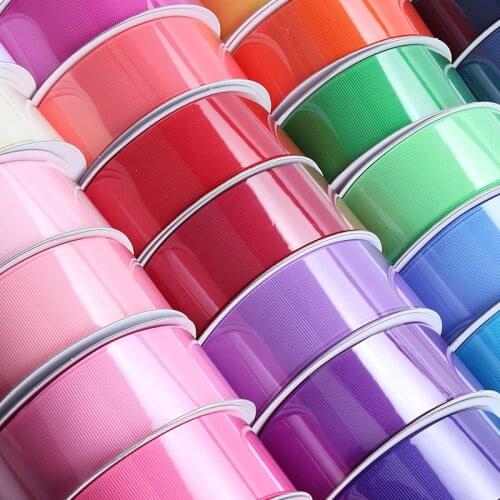 100 yards/lot) High quality 3 inch 75mm solid color grosgrain ribbon for hair bows