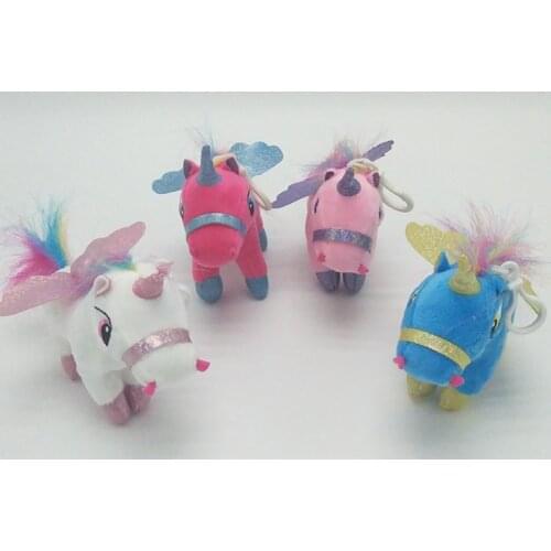 13cm 20pcs Lovely Flying Horse Angel Unicorn Plush Toy Baby Dolls Stuffed Animal Toys for Children Birthday Gift Toys
