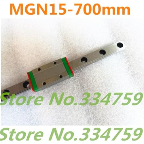 15mm Linear Guide MGN15 700mm linear rail way + MGN15H Long linear carriage for CNC X Y Z Axis Free shipping