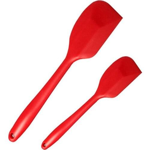 2pcs/set Non-stick Silicone Spatulas Set, Heat-resistant Baking Spoon Spatulas, Food Grade Silicone Kitchen Tools
