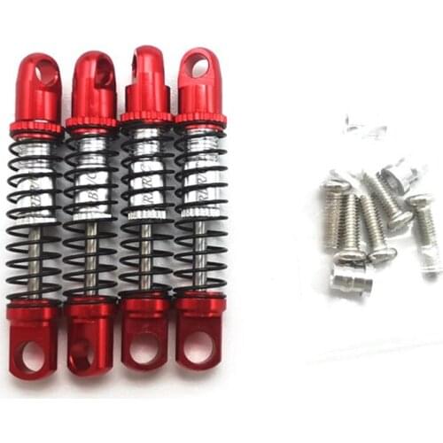 4Pcs Metal Shock Absorber Damper for Xiaomi Xmykc01Cm Jimny 1/16 Rc Car Upgrade Parts Accessories