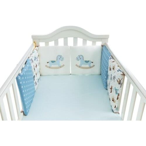 6pcs 30*30cm Baby Bed Bumper juego de cuna Infant Room Decor Crib Protector Bedding Set Infant Room Decor Crib Protector