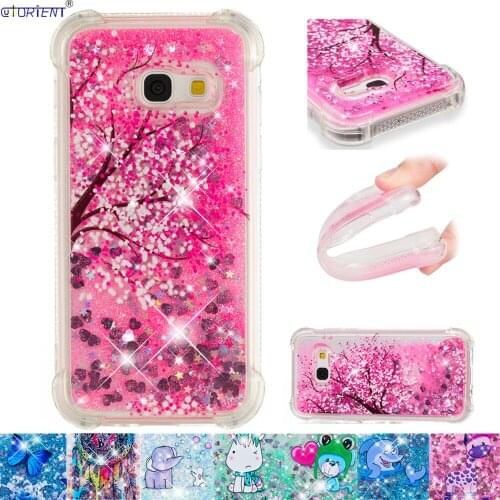 Glitter Cover For Samsung Galaxy A3 2017 A320 Bling Cute Case SM-A320F/DS SM-A320FL Silicone Bumper Cover SM A320F/DS A320FL