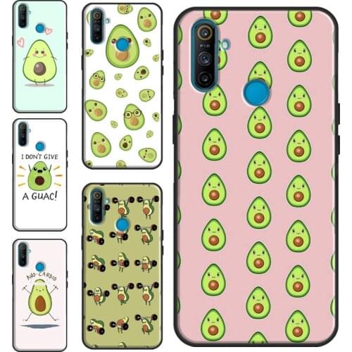 Cartoon Avocado Case For OPPO Realme GT Neo Q3 6 7 8 Pro C3 C11 C15 C21 OnePlus 9 Pro 8 Pro 9R 7T 8T Cover