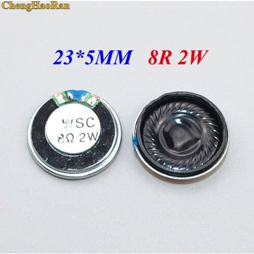 ChengHaoRan 10pcs 2W 8R Loudspeaker Diameter 23MM Mini Round 2W 8R 8Ohm Speakers Thickness 5MM Small Horn Loud speaker