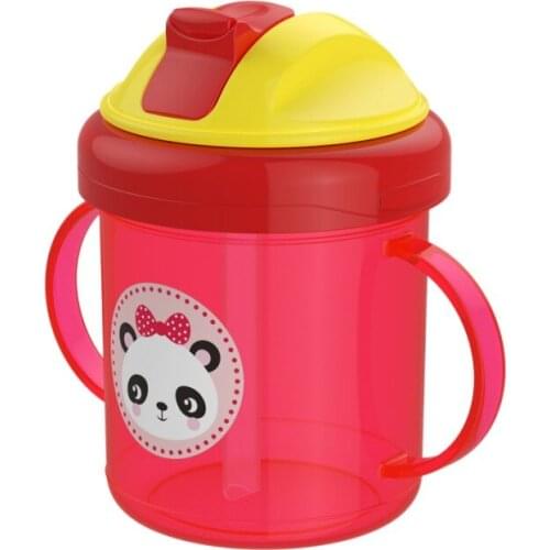 500ML Children Cartoon Drinking Water Cup Straw Bottle Baby Kids Kettle Feeding Accessory New
