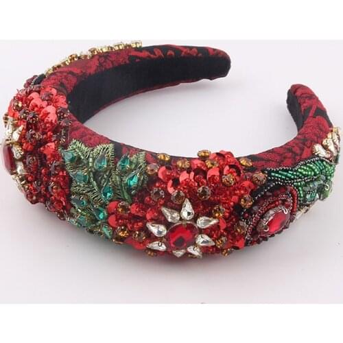 Elegant Bridal Wedding Sponge Hair Accessories Crystal Pearl Flower Girl Headband Ribbon Headpiece Hair Jewelry Accessories