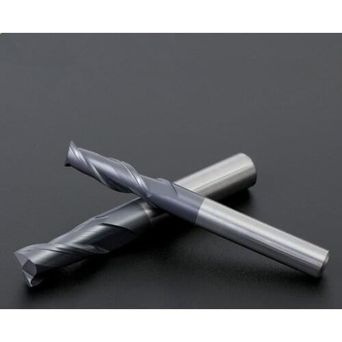 1PCS Cutting Metal Milling Tools Endmill HRC50 2 Flute 3mm 4mm 6mm 8mm 10mm Alloy Carbide Tungsten Steel Milling Cutter End Mill