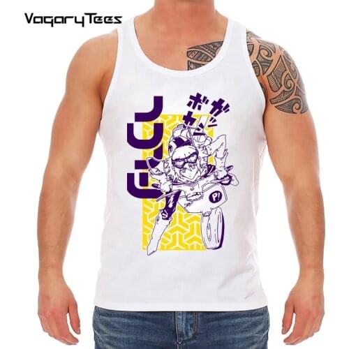 Japanese manga unisex streetwear tank top Fooly cooly FLCL funny anime Vest men new white casual tops homme