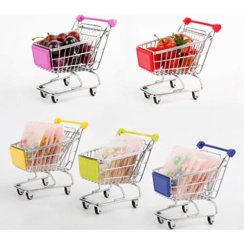 Mini Shopping Cart Safe Trolley Toy Classic Children Puzzle Supermarket Car Pretend Play Furniture Toys Children Play House Toys