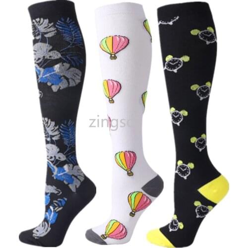 Compression Socks Men Women Sports Running Socks Knee High 30 MmHg for Anti Fatigue Pain Relief Knee High Compression Stockings