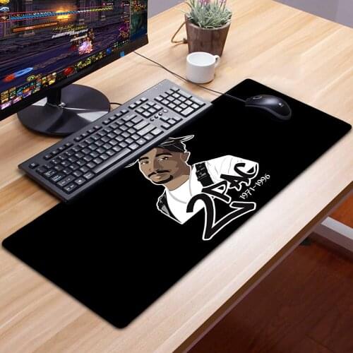 Rapper 2pac Singer Tupac XXL Mousepad Gaming Accessories 90X30cm Mouse Pad Gamer Tapis De Souris Mausepad 30X60 Tappetino Mouse
