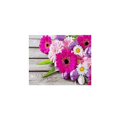 MaHuaf-W401 Traditional flowers painting by numbers on canvas hand painted digital wall picture 40x50 Framed