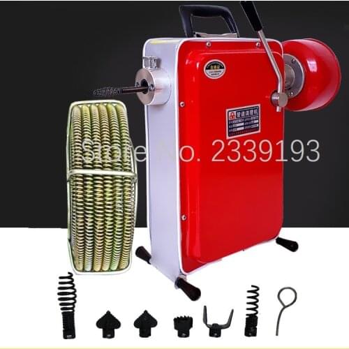 100A 2200W automatic electric pipe dredge machine sewer dredge machine toilet floor drain dredge cleaning machine
