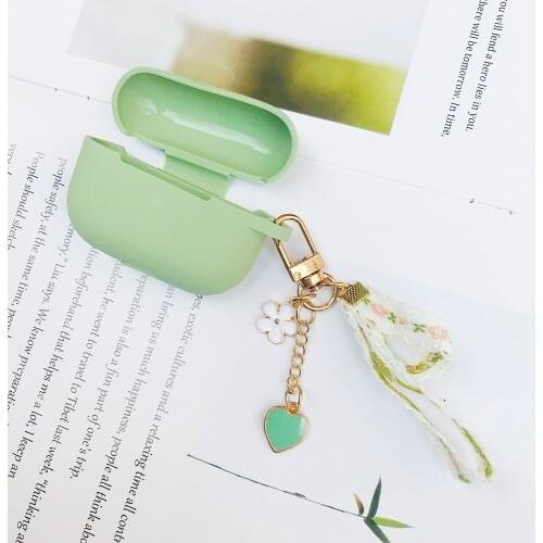 Fashion flower case fundas For HUAWEI Honor X1 Case Cute Peach Pendant keyring headphone case earbuds x1 silicone Earphone Cover