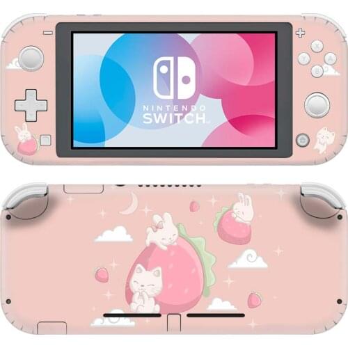 Cartoon Cat Rabbit NintendoSwitch Skin Sticker Decal For Nintendo Switch Lite Protector Nintend Switch Lite Skin Sticker Vinyl