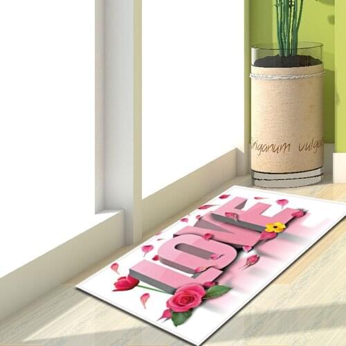 New Year Home Decoration Doormat For Entrance Door Anti-slip Bathroom Door Mat Floor Mats Fashion Living Room Bedroom Rug