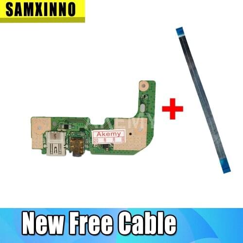 Original For ASUS X555 X555U X555UJ_IO USB AUDIO CARD READER BOARD With Cable REV:2.0 MB 100% Tested Fast Ship