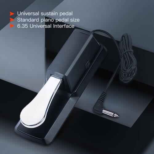 Piano keyboard sustain pedal