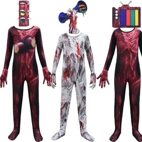 Snailify Kids Siren Head Cosplay Scary Boys Humanoid Monster Costume Halloween Costume For Child 2020 Purim Carnival