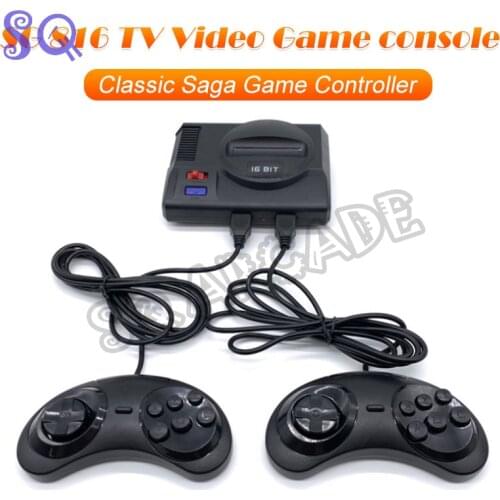 SG816 Video Game Console 8Bit 16Bit Retro Mini TV Handheld Game Dual Players Built-in 605 Classic Games for Sega Mega Drive
