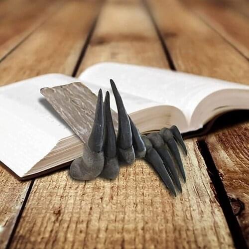 Thriller Devils Hand Bookmark,Vintage-Style Resin Bookmark Gifts Unique Funny Bookmark Thriller Halloween Bookmark Gift