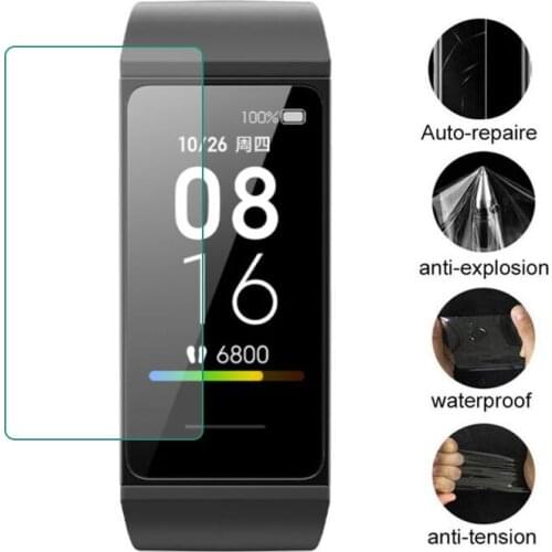 3pcs PET Soft HD Clear Protective Film Guard For Xiaomi Redmi Band 4C Smartband Smart Wristband Bracelet Screen Protector Cover